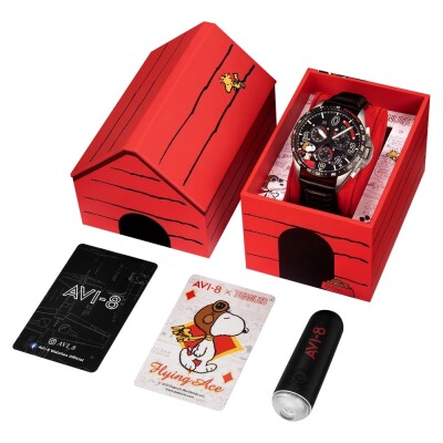 MONTRE AVI-8 P-51 MUSTANG BLAKESLEE PEANUTS SNOOPY