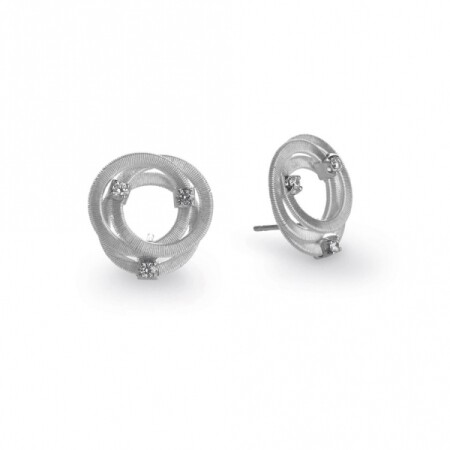 Boucles d'oreilles Marco Bicego Goa en or blanc et diamants