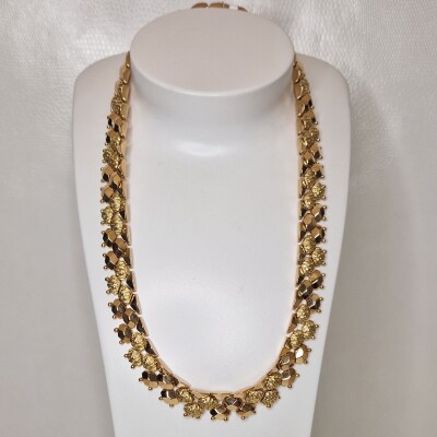 Collier Or jaune 18k maille large fantaisie