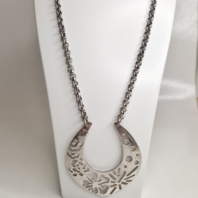 COLLIER KENZO EN ARGENT FLEURS
