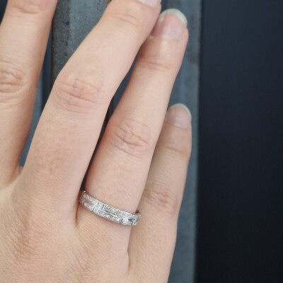 Alliance bague Diamants