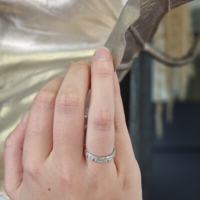 Alliance bague Diamants