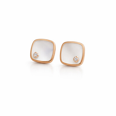 Boucles d'oreilles en or rose