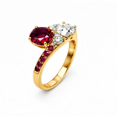 Bague Renaissance Rhodolite