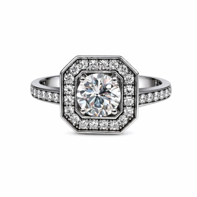 bague serti de multi diamants