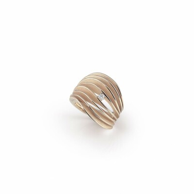 Bague ANNAMARIA CAMMILLI Velaa en or beige et diamants