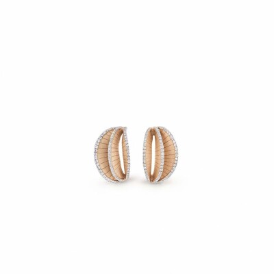 Boucles d'oreilles ANNAMARIA CAMMILLI Regina en or orange apricot et diamants