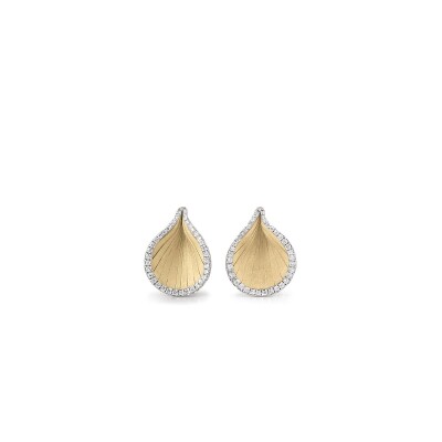 Boucles d'oreilles Goccia Yellow Sunrise Gold avec Diamants