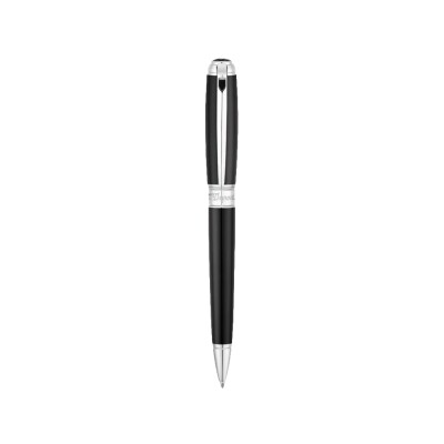 STYLO BILLE LINE D LARGE NOIR ET PALLADIUM