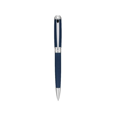 STYLO BILLE LINE D MEDIUM BLEU ET ARGENT