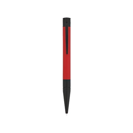 STYLO BILLE D-INITIAL NOIR ET ROUGE MAT