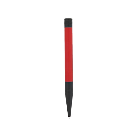 STYLO BILLE D-INITIAL NOIR ET ROUGE MAT