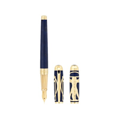 STYLO PLUME HOMME DE VITRUVE PRESTIGE BLEU