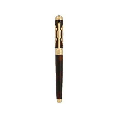 STYLO ROLLER HOMME DE VITRUVE PRESTIGE MARRON