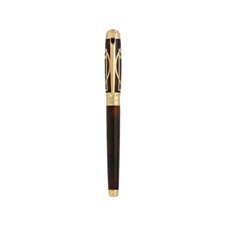 STYLO ROLLER HOMME DE VITRUVE PRESTIGE MARRON