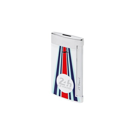 BRIQUET SLIM 7 LE MANS BLANC CHROME