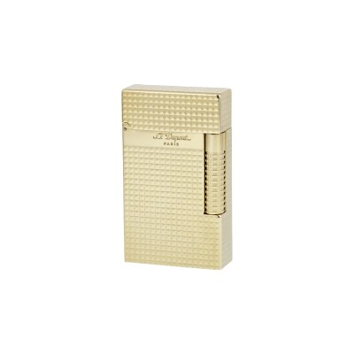 BRIQUET LE NEW GRAND DUPONT POINTE DE DIAMANT OR JAUNE