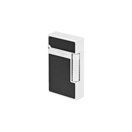 BRIQUET LE NEW GRAND DUPONT LAQUE NOIRE ET PALLADIUM