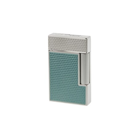 BRIQUET LIGNE 2 GUILLOCHE SOUS LAQUE TURQUOISE