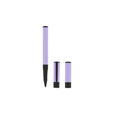 STYLO ROLLER D-INITIAL LILAS ET NOIR MAT