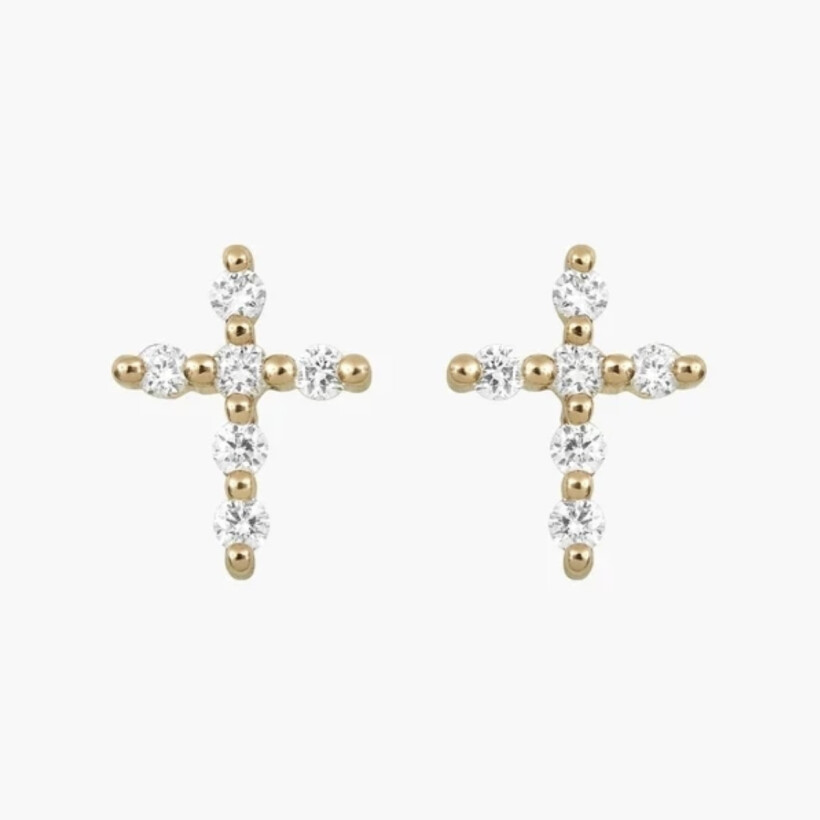 BOUCLES D'OREILLES MAGIC TOUCH GRANDE CROIX