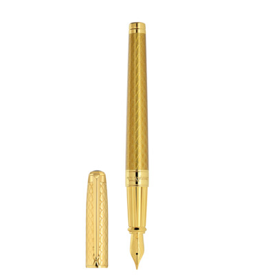 STYLO ETERNITY L DRAGON PLUME MIEL OR JAUNE