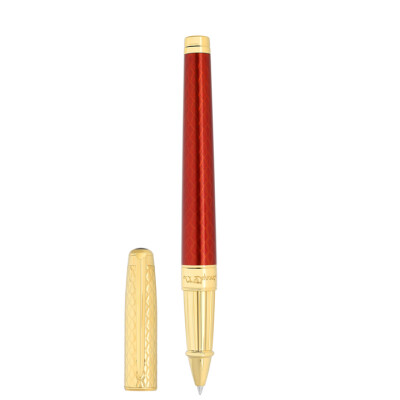 STYLO ETERNITY L DRAGON ROLLER BORDEAUX OR JAUNE