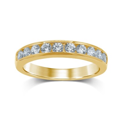 WHR Alliances Serties Rail Demi tour 10 Diamants 1,00ct