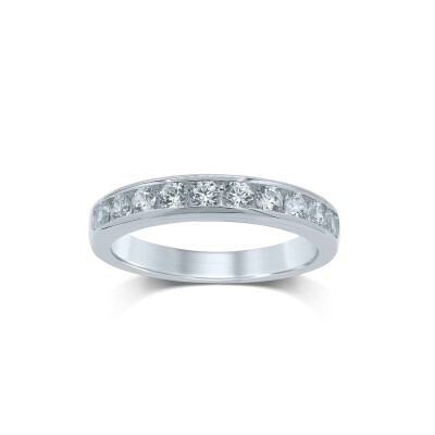 WHR Alliances Serties Rail Demi tour 10 Diamants 0,75ct