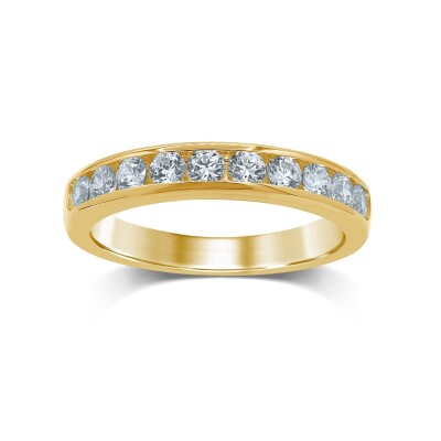 WHR Alliances Serties Rail Demi tour 10 Diamants 0,75ct