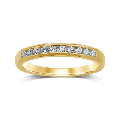 WHR Alliances Serties Rail Demi tour 10 Diamants 0,25ct