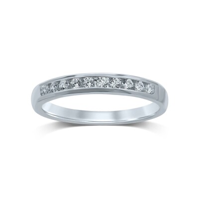 WHR Alliances Serties Rail Demi tour 10 Diamants 0,25ct