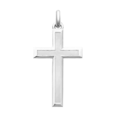 Croix Sablée 27 mm Or Jaune 750/1000