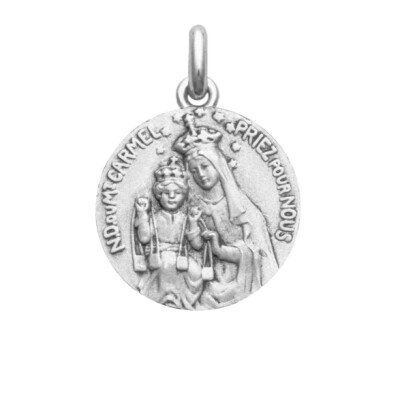 Vierge Mont Carmel 18 mm Or Jaune 750/1000