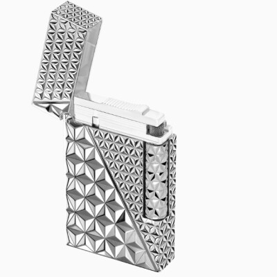 Briquet Double Fire X argenté