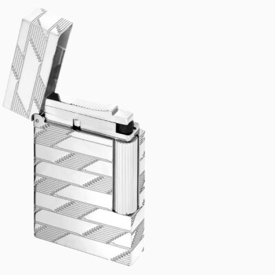 Briquet Guilloché Monogram 1872 argenté