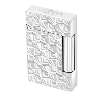 Briquet Guilloché argenté