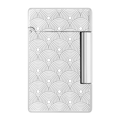 Briquet Guilloché argenté