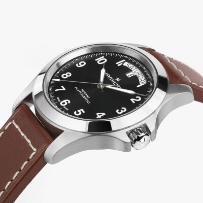 Montre Hamilton Khaki Field King 40mm | Cuir & Cadran Noir