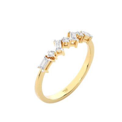 Bague Baguette Asymétrique