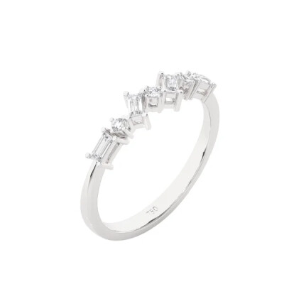 Bague Baguette Asymétrique