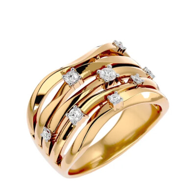 Bague Dune Or diamant Naturel