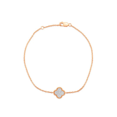 Bracelet Trèfle en Or et Diamants