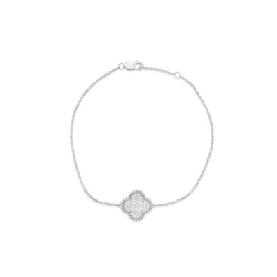 Bracelet Trèfle en Or et Diamants