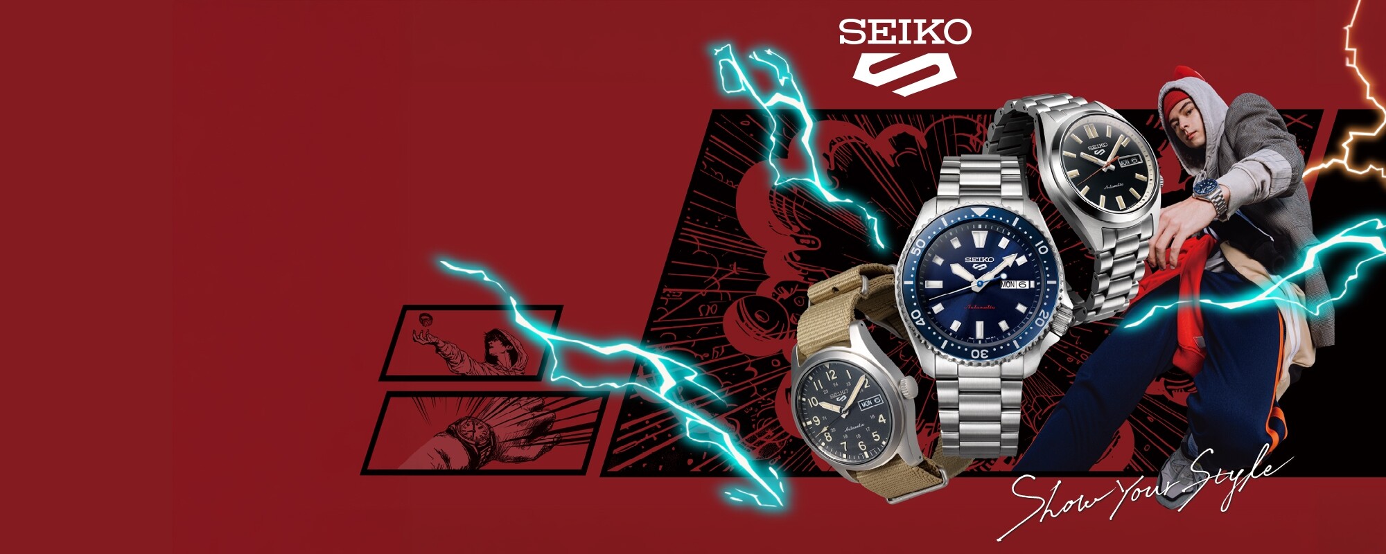 Bannière Seiko 5