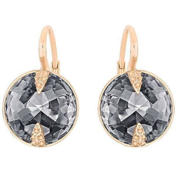 Boucles d'Oreilles Swarovski Globe, Gris