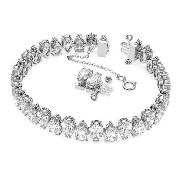 Bracelet Millenia Swarovski Zirconia poire, Blanc