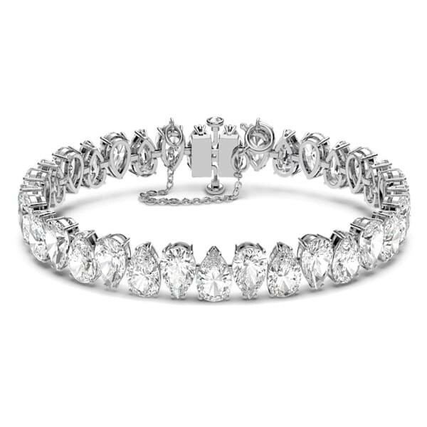 Bracelet Millenia Swarovski Zirconia poire, Blanc