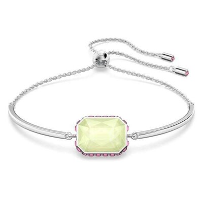 Bracelet Swarovski Orbita Taille octogonale, Multicolore, Métal rhodié