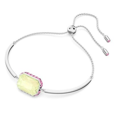Bracelet Swarovski Orbita Taille octogonale, Multicolore, Métal rhodié
